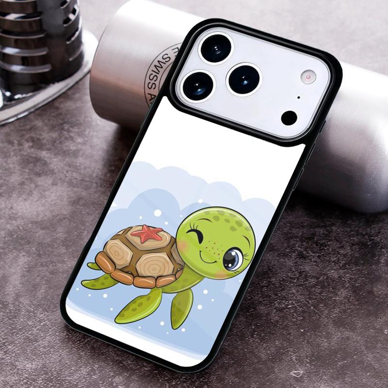 

Cartoon Turtle Phone Case For iPhone 17 16 15 14 13 12 11 Pro Max Plus 17Air Soft Silicone Cover iPhone 11 Pro Max