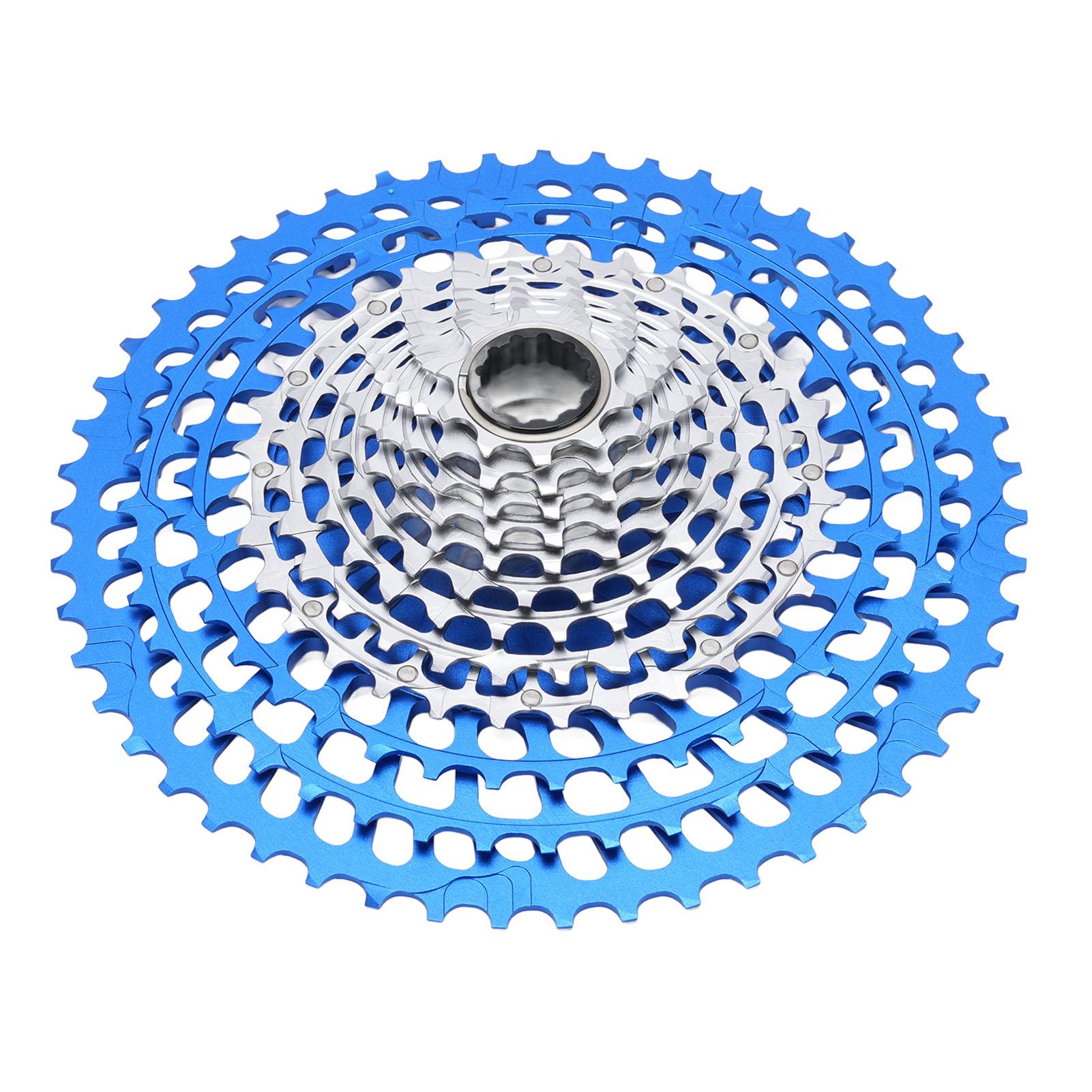 

Велосипедна касета Ультралегка 12 швидкостей 10 до 51T CNC Велосипедна касета Заміна для XD Freehub Blue Silver