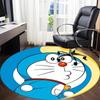 1pcDoraemon Bot Office Round Area Rug, Indoor Mat Suitable For Office, Under Office Chairs Bedroom Living Room Home Decor, Room Deco