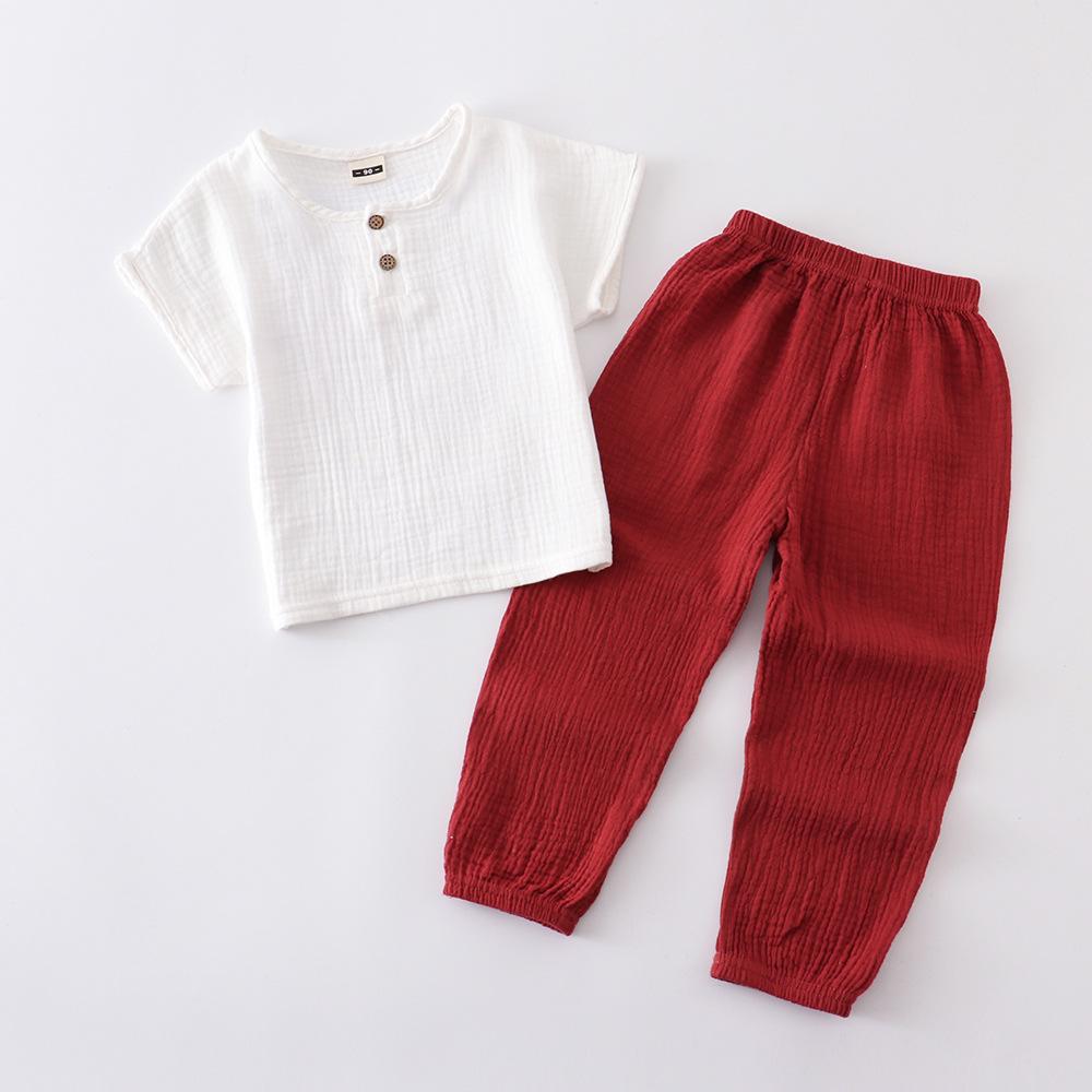 Spring Baby Boy Clothes Toddler Soft Cotton Long Sleeve T-shirt  + Pants 2Pcs Kids Outfits