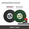 Gold Diamond 14"-16" Cutting Disc, 350mm Metal & Stainless Steel Grinding Wheel for Cutting Iron & Steel, 400mm Sanding Saw Blade
