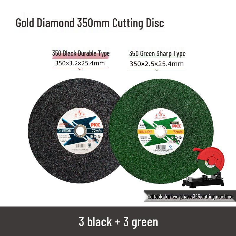 Gold Diamond 14"-16" Cutting Disc, 350mm Metal & Stainless Steel Grinding Wheel for Cutting Iron & Steel, 400mm Sanding Saw Blade