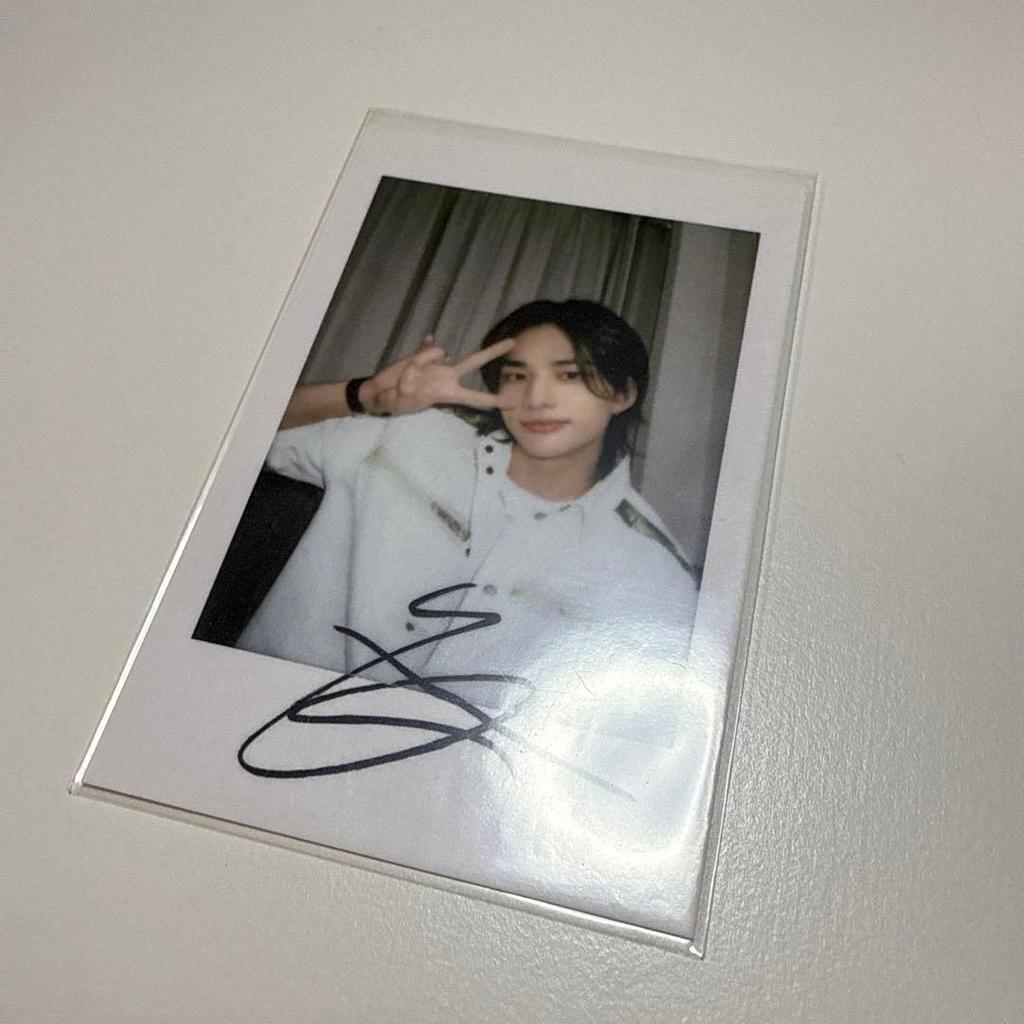 [USED] 5star withfans offline Hyunjin polaroid trading card