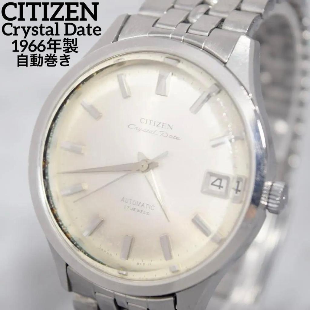 Used Operation 1966 CITIZEN Citizen Crystal Date Men's Automatic Winding