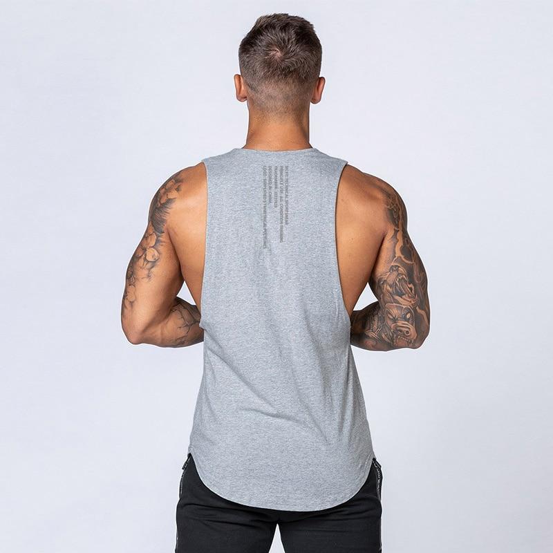 Workout Singlets Gym Clothing Bodybuilding Mesh Fitness Mens Tank Top Vest Muscle Sleeveless Sportswear Undershirt Stringer