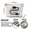 Zippered Linen Bag Lipstick Bag Travel Makeup Bag Women School Teacher Gift Cosmetic Pouch Wallet Portable Organizer