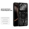 ABEEL For Xiaomi 15S Pro Magnetic Case Aluminium Alloy+PC+TPU Hollow Heat Dissipation Phone Cover