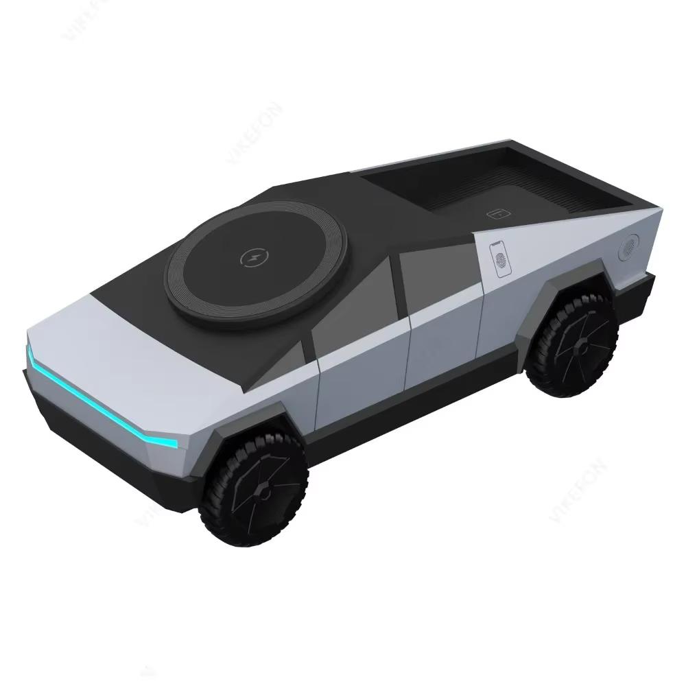 

Car Magnetic Wireless Charger Dashboard Stand For iPhone 17 16 15 14 pro Max Samsung Watch AirPods Pro Fast Charging Station сірий колір