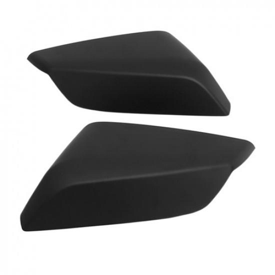 Black Passenger + Driver Side Mirror Cover Caps For Chevrolet Malibu 2016-