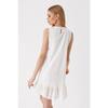 Robe Fluide sans Manche - Blanc - Femme - Adulte