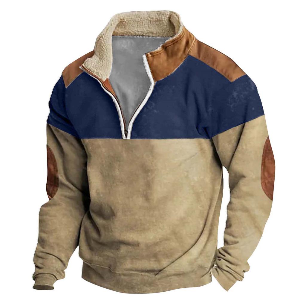 Men's Hoodie Loose Long Sleeves Round Neck