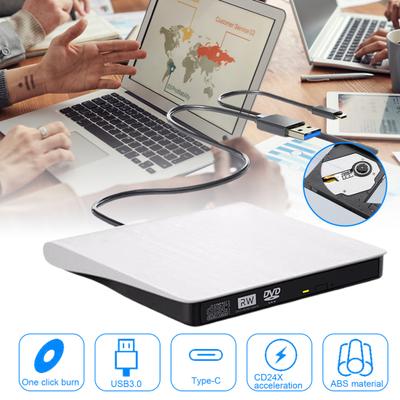 Professional External DVD Player One-click Burning Driver Free Burn Disc
