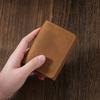 Durable Genuine Leather Card Holder Thin Portable Business Card Case Multi Card Slot Card Wallet Women