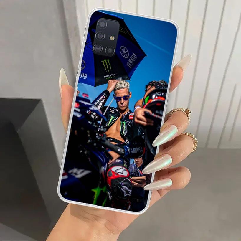 Fabio Quartararo Moto Nr. 20 Handyhülle für Samsung Galaxy A52 A32 A22 A12 A02S A50S A30S A10S Note 20 Ultra 10 Plus S10 A31 A20