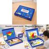 Wooden Magnetic Tangram Puzzle For Kids Educational Gift For Preschoolers