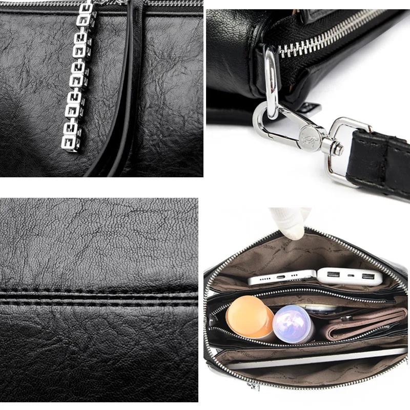 Luxury Brand Women Shoulder Bag Fashion Shoulder Straps Messenger Bag Solid Color PU Leather Handbag Ladies Travel Shopper Totes