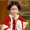Hanfu Headwear Chinese Style Red Barrettes Princess Ancient Style Hair Clip  Kids
