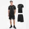 Plus Size Men's Quick-Drying Short-Sleeved Shorts Suit Sportswear Men's Leisure Sports Running Fitness T-Shirt Shorts Set Men
