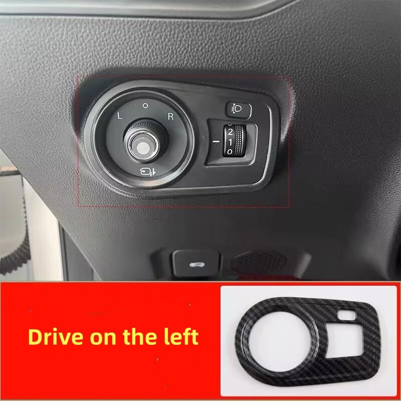 WAK1  LHD/RHD Car Window Control Lift Panel Cover Sticker Carbon Fiber 4pcs for MG4 MG 4 EV Mulan 2023- 2024 Acc.
