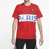 Jordan X Psg Short Sleeve T-Shirt Men Tops Red BQ8390-657