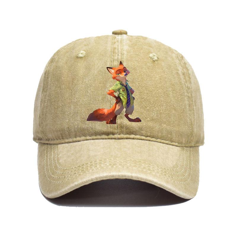 Cartoon Zootopia Nick Sun Baseball Cap Couple Women Print Trucker Hat Summer Casual Outdoor Gym Dropshipping Baseball Caps