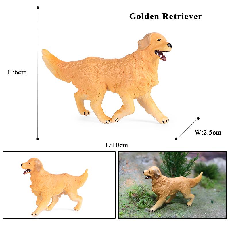 Oenux Dog Animals Model Husky German Shepherd Rottweiler Saint Bernard Action Figure Puppy Figurines PVC Collection Toy Kid Gift