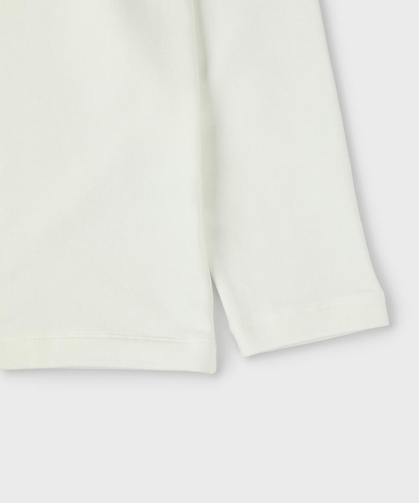 PANICALE Ivory Soft Brushed Logo T-Shirt (Type B)