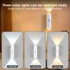 Three-color Wall Lamp No-drill LED Light, Soft Light Sensor Light Bedside Bedroom Night Light, Magnetic Rechargeable Spotlight.