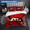 3PCS Delta Sigma Theta Bedding Set 2D Printing (Includes 1 Duvet Cover + 2 Pillowcases Coreless), Bedroom decor,Fan Gift