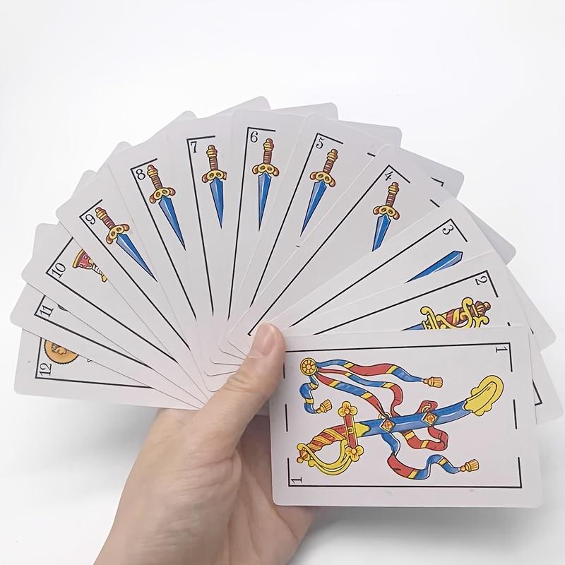 Large Size 62x95cm Playing Cards Set 2 Pcs with 80 Poker Chips Spain QAIPES Paper Poker 50 Game