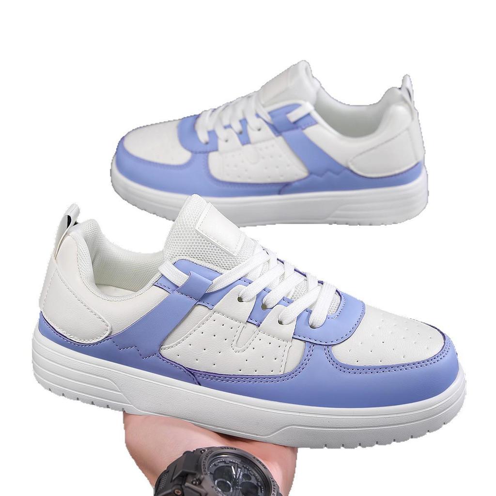 Korean Trendy Couple's Thick-Soled Lace-Up Sneakers - Comfortable Casual Outdoor Men's Shoes