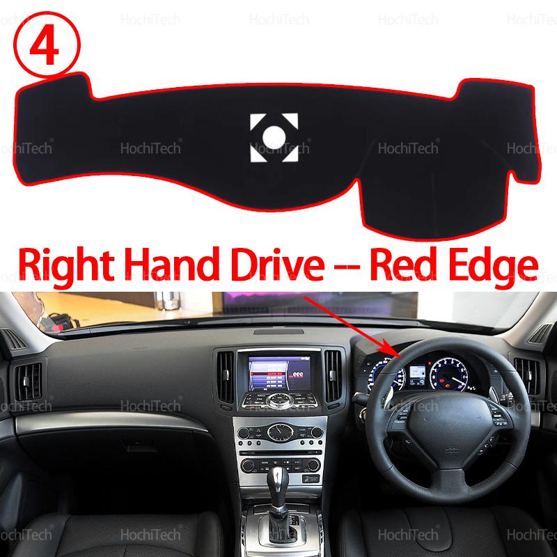 Dashboard Cover Pad Car Liner Anti-UV Mat Sunshade Dashmat Carpet Dash for Infiniti G37 G35 G25 2007 2008 2009 2010-2013