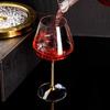 2Pcs Light Luxury High-end Burgundy Red Wine Glass Household Crystal Glass Wine Glass High-end