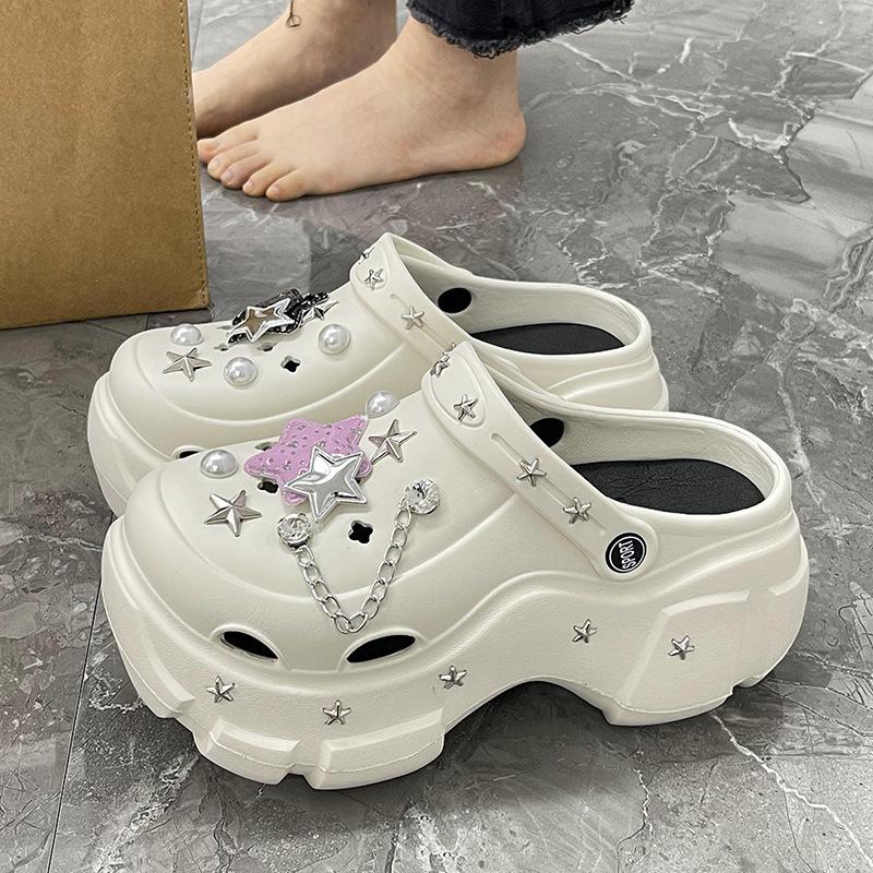 Women's Summer Height-Boosting EVA Non-Slip Closed Toe Slippers