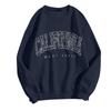 Women's Sweatshirt Sports Valentine's Day Couple Print Pullover Sweatshirt Pullover Long Sleeve Top Casual Sweatshirt Couple Sweatshirt