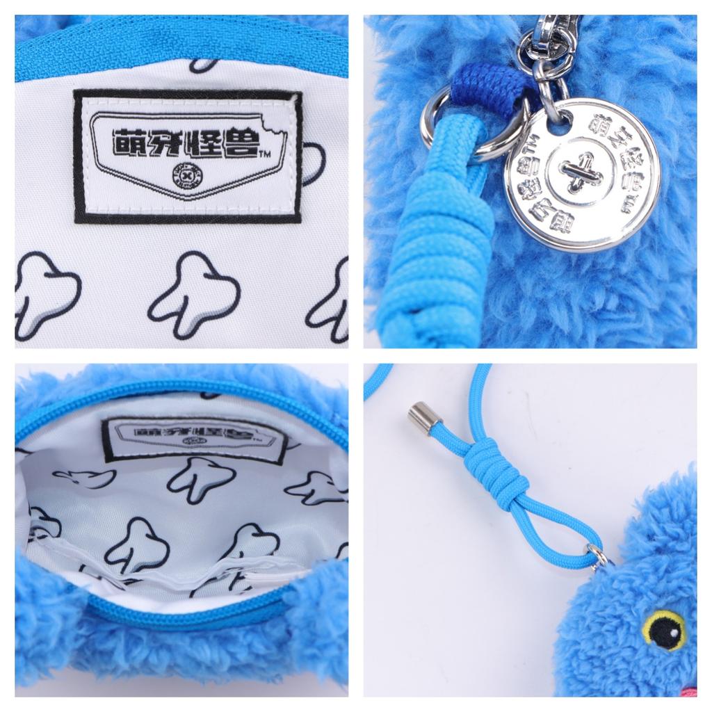 Fuggler Original Mini Shoulder Coin Purse Plush Toy 10cm Bag Ugly Monster Headphone Case Small Capacity Peluche Adjustable Strap