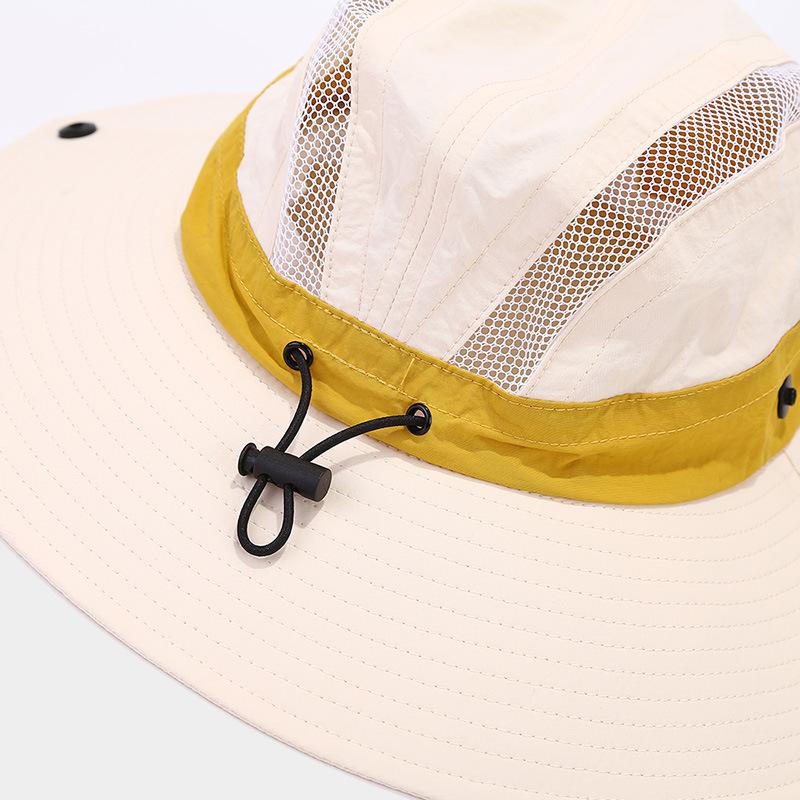Breathable Unisex Outdoor Mountaineering Hat with Wide Brim for Fishing, Sun Protection, Hiking, Camping, and Western Cowboy Style
