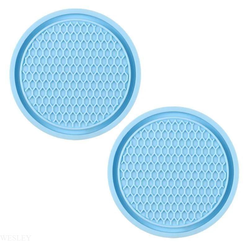 Car Coasters PVC Travel Auto Cup Holder Insert Coaster Anti Slip Vehicle Interior Accessories Cup Mats Cup Holders 5