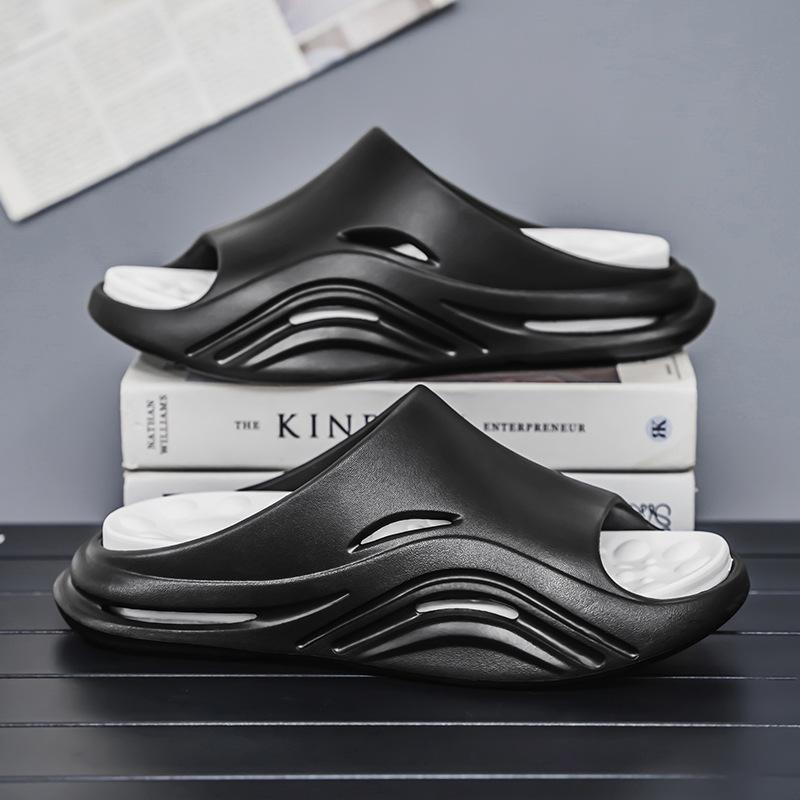 

Новые мужские тапочки летние толстоподошвенные повседневные шлепанцы на одно слово интернет-знаменитость пляжные крутые тапочки мужские сандалии мужские 45