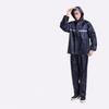 Women Men Outdoor Waterproof Rain Gear with Reflective Strip Hooded Coat & Pant Rain Suit