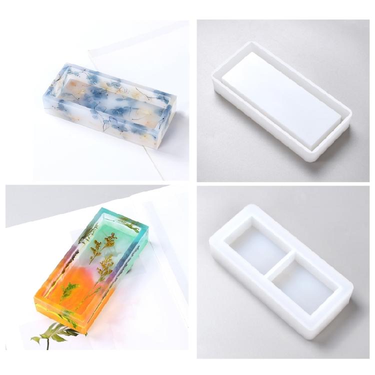 Rectangular Storage Box Silicones Molds Serving Tray Molds Organizers Container Resins Molds for Tray Making Home Decors