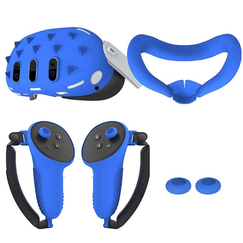 Essential 4pcs Accessories for VR Headset Protector Controller Grip Rocker Cap VR Facial Interfaces Controller Bracket