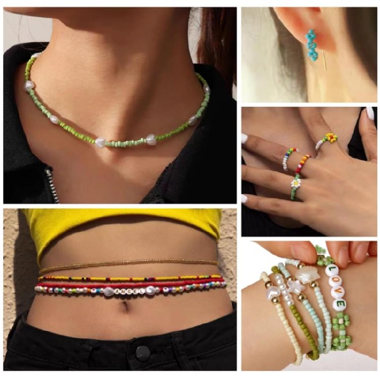 Beads Bracelet Making Kit Beads Jewelry DIYs Craft Handmade for Kids Adult