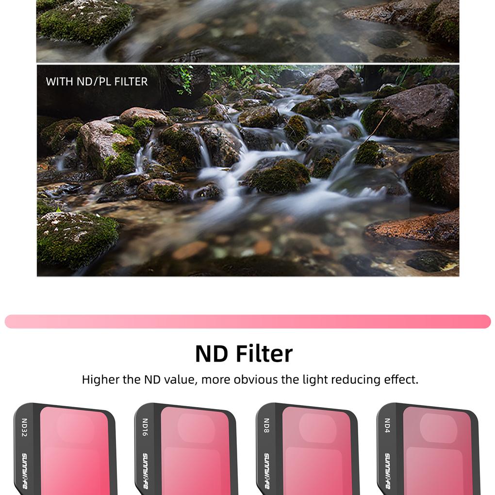 Camera Filter Lens Waterproof Professional Drone Lenses Aircraft Supplies Photography Replacement for 3