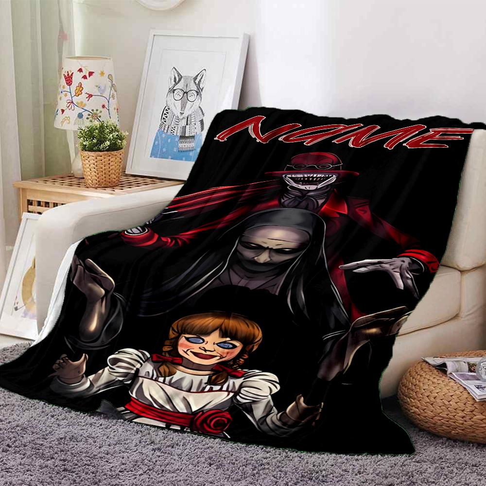 Customiz Name Personality Pennywise the Dancing Clown Blanket Soft &Warm Sofa Office Bed Travel Lunch Break Blanket, Gift Suitable All Seasons