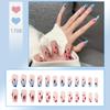 Ice-Clear Nude Ballet Nail Art Medium-Length Press-On Tips