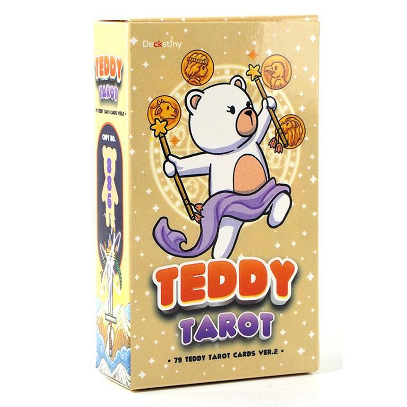 Teddy Tarot Cards High Quality Divination Board Games Party Entertainment Games Occult Card Game for Family Party