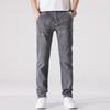 Spring and Summer New Men's Slim Straight Retro Stretch Jeans Trousers Men