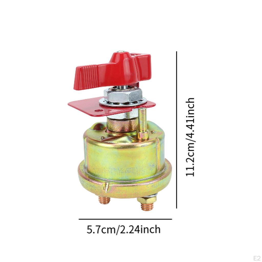 Battery Disconnect Switch 12V-24V Accessories Replace Easy to Use Cut Off Isolator Parts for