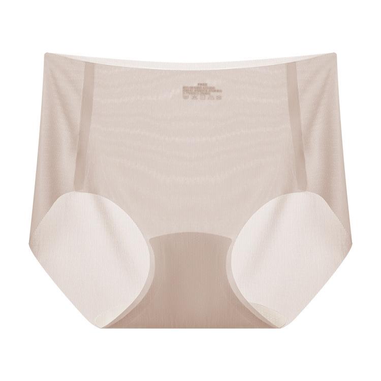 Ice silk seamless underwear summer thin mulberry silk crotch antibacterial mid-waist cool and breathable triangular ice muscle mask pants